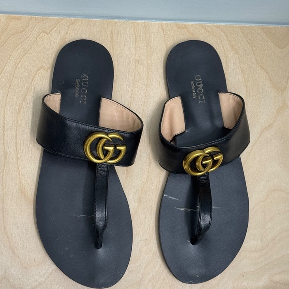 Gucci Leather Thong Sandals - Size 36 - Picture 2 of 5